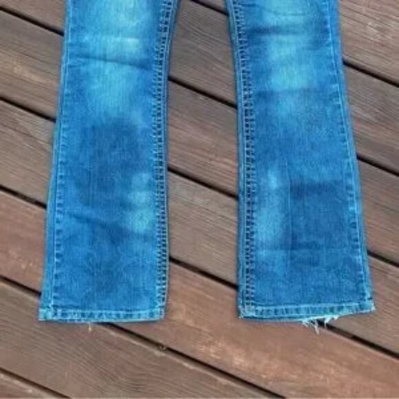 Women's Blue Denim Jeans - Picture 4 of 7